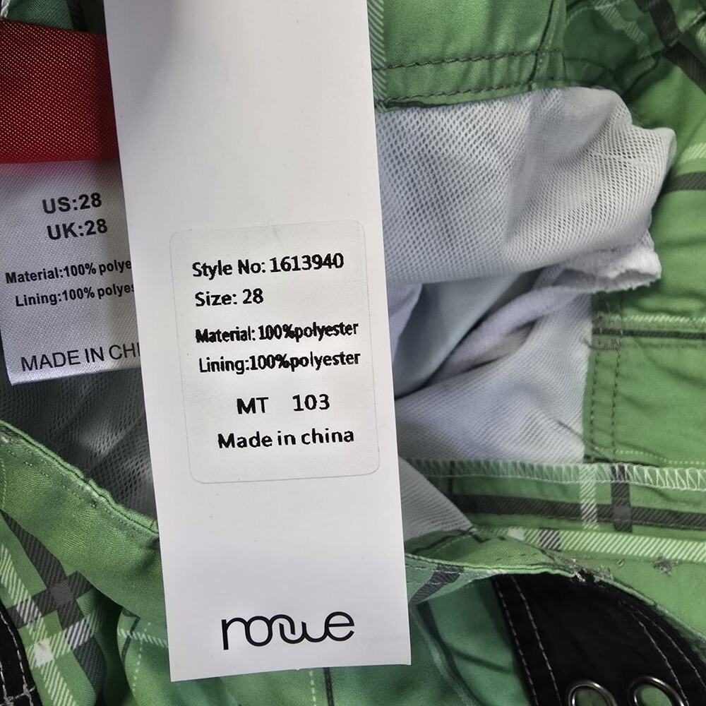 Nonwe Board Shorts Green Mens 28 Lined Swim - Picture 4 of 10